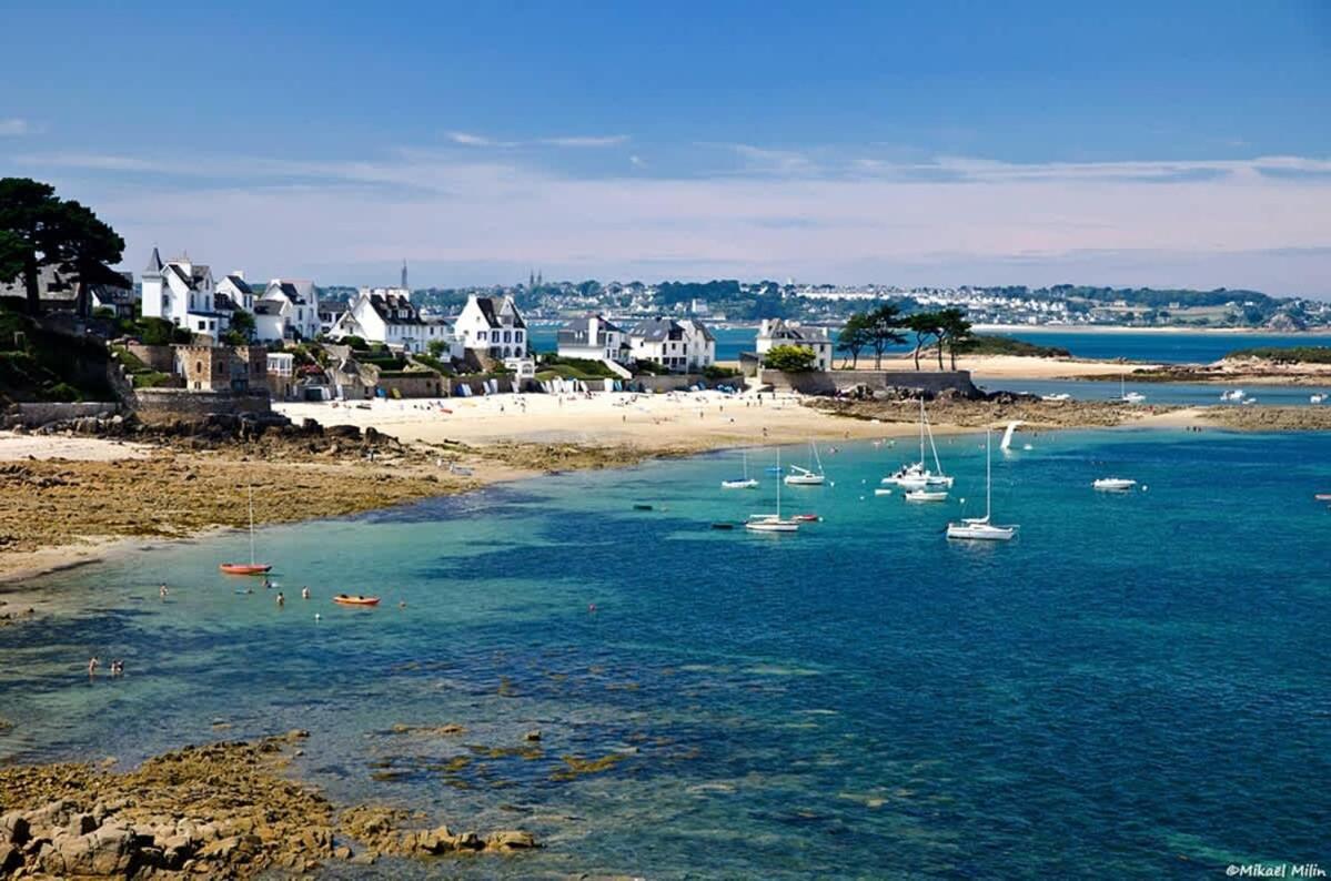 Kermartin - Maison De Famille Avec Vue Sur La Baie De Morlaix Plouézocʼh Buitenkant foto