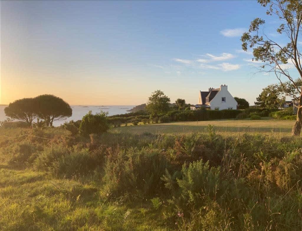 Kermartin - Maison De Famille Avec Vue Sur La Baie De Morlaix Plouézocʼh Buitenkant foto